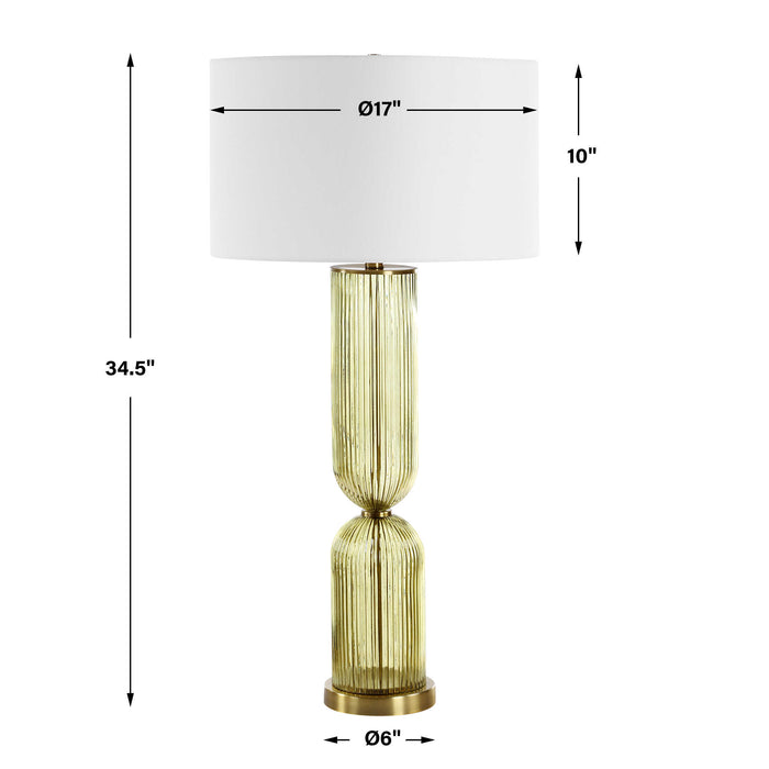 Mirah One Light Table Lamp Brass-Lamps-Uttermost-Lighting Design Store