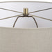 Maliyah One Light Table Lamp Light Beige Linen Wrapped-Lamps-Uttermost-Lighting Design Store