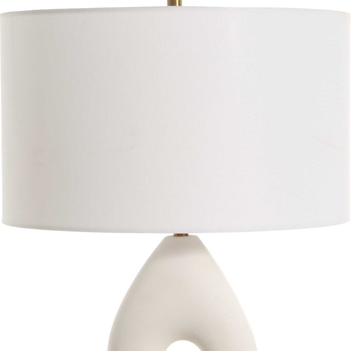 Meridian One Light Table Lamp Antique Brass-Lamps-Uttermost-Lighting Design Store