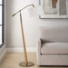 Kennett One Light Floor Lamp Antique Brass-Lamps-Uttermost-Lighting Design Store