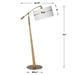 Kennett One Light Floor Lamp Antique Brass-Lamps-Uttermost-Lighting Design Store