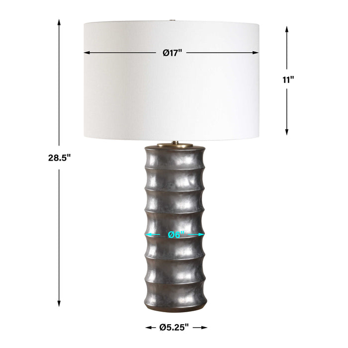 Corvair One Light Table Lamp Dark Bronze-Lamps-Uttermost-Lighting Design Store