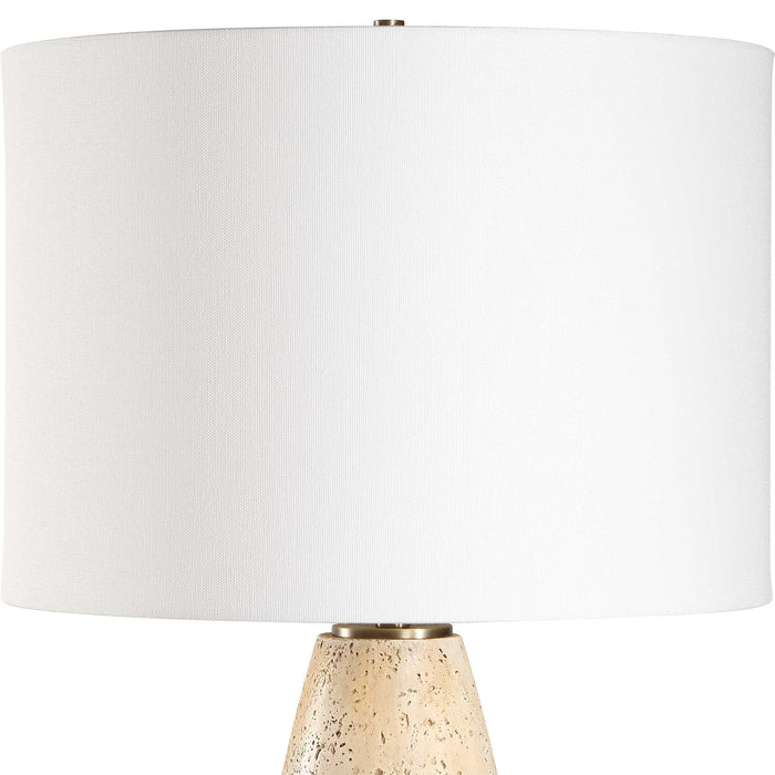 Maury One Light Table Lamp Antique Brass-Lamps-Uttermost-Lighting Design Store