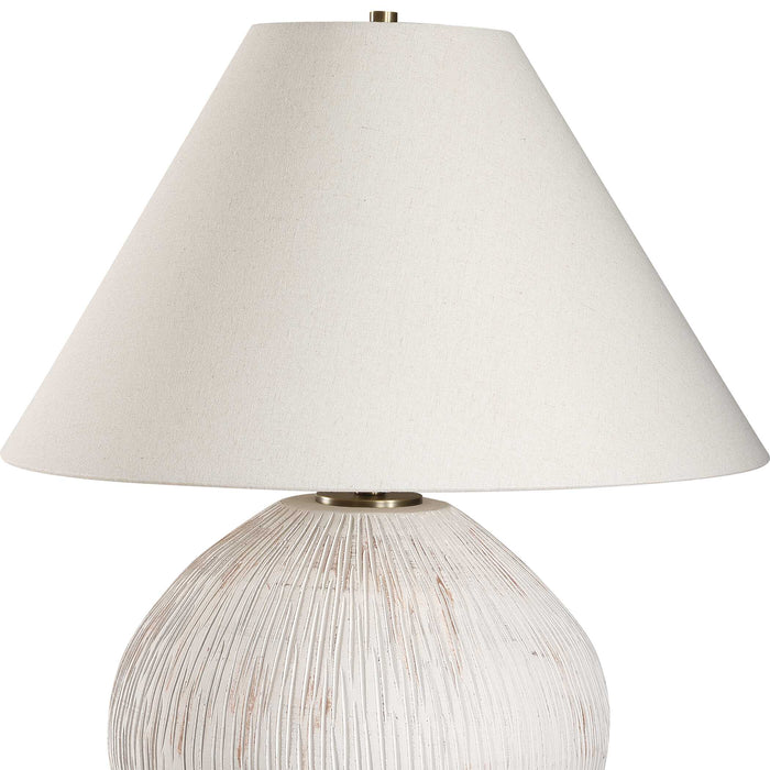 Meryl One Light Table Lamp Antique Brass-Lamps-Uttermost-Lighting Design Store