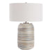 Prospect One Light Table Lamp Brushed Nickel-Lamps-Uttermost-Lighting Design Store