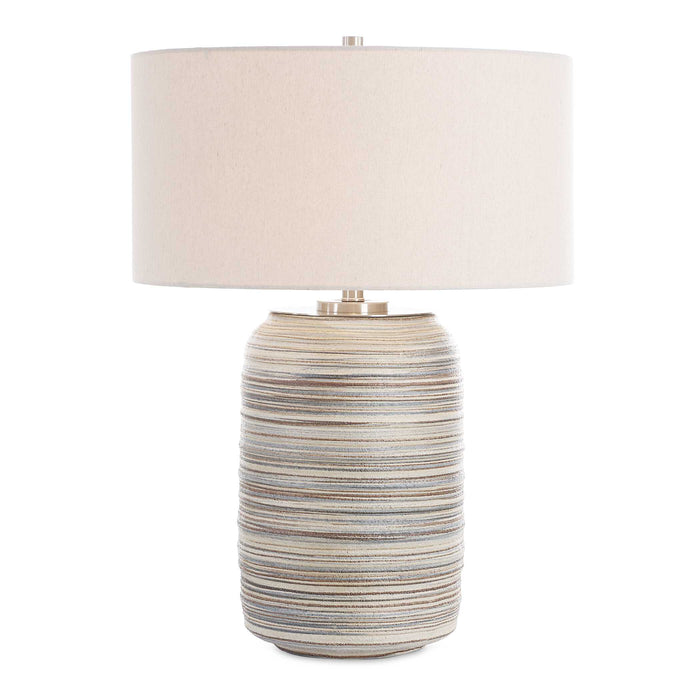 Prospect One Light Table Lamp Brushed Nickel-Lamps-Uttermost-Lighting Design Store