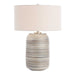 Prospect One Light Table Lamp Brushed Nickel-Lamps-Uttermost-Lighting Design Store