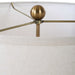 Cardoni Two Light Table Lamp Brushed Brass-Lamps-Uttermost-Lighting Design Store