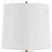 Trentino One Light Table Lamp Antiqued Brass-Lamps-Uttermost-Lighting Design Store