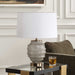 Acosta One Light Table Lamp Antiqued Brass-Lamps-Uttermost-Lighting Design Store