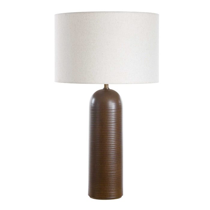 Trexler One Light Table Lamp Brass-Lamps-Uttermost-Lighting Design Store