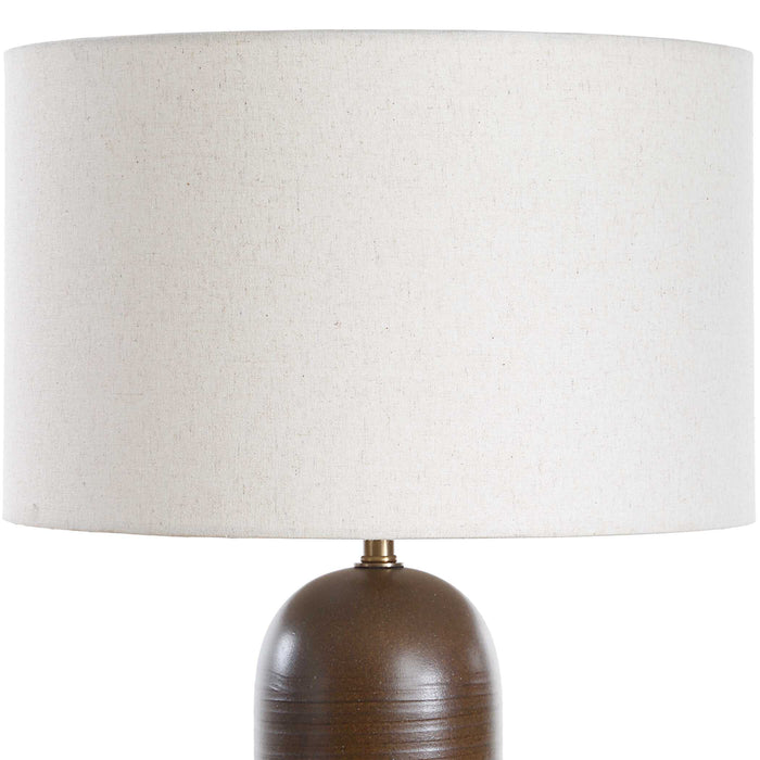 Trexler One Light Table Lamp Brass-Lamps-Uttermost-Lighting Design Store