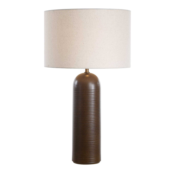 Trexler One Light Table Lamp Brass-Lamps-Uttermost-Lighting Design Store