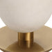 Dewdrop One Light Floor Lamp Brushed Antique Brass-Lamps-Uttermost-Lighting Design Store