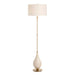 Dewdrop One Light Floor Lamp Brushed Antique Brass-Lamps-Uttermost-Lighting Design Store