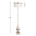 Dewdrop One Light Floor Lamp Brushed Antique Brass-Lamps-Uttermost-Lighting Design Store