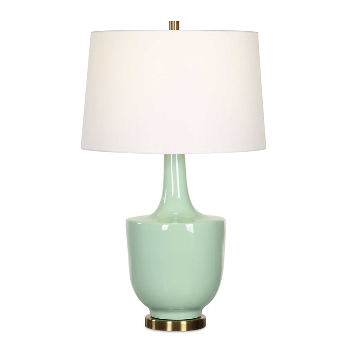 Kyla One Light Table Lamp Antique Brass-Lamps-Uttermost-Lighting Design Store