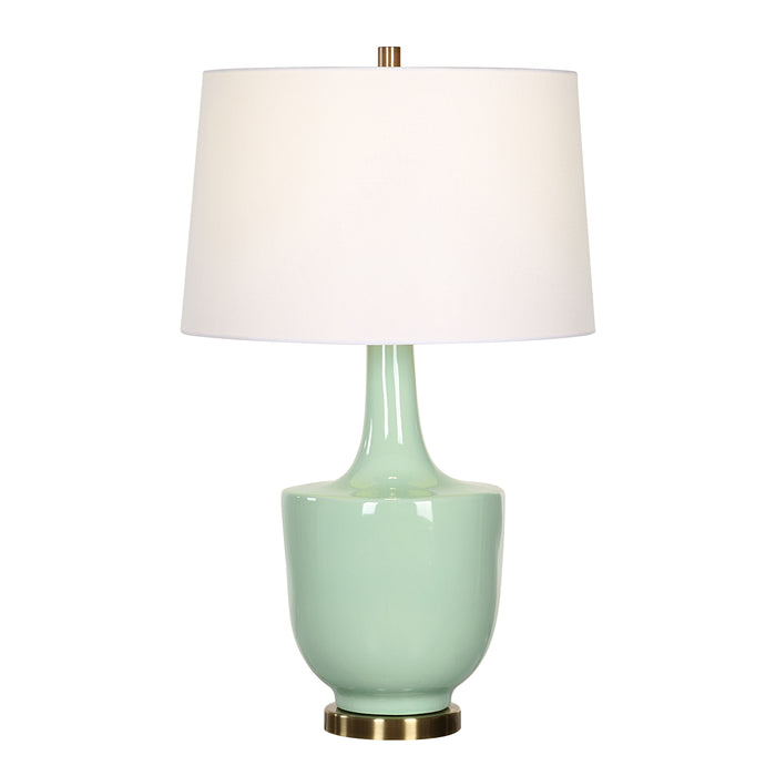 Kyla One Light Table Lamp Antique Brass-Lamps-Uttermost-Lighting Design Store