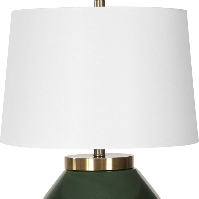 Tayson One Light Table Lamp Antique Brass-Lamps-Uttermost-Lighting Design Store