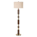 Stacked One Light Floor Lamp Brass-Lamps-Uttermost-Lighting Design Store