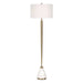 Curran One Light Floor Lamp Brass-Lamps-Uttermost-Lighting Design Store