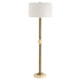 Hudson One Light Floor Lamp Gold Plated Steel-Lamps-Uttermost-Lighting Design Store