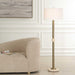 Hudson One Light Floor Lamp Gold Plated Steel-Lamps-Uttermost-Lighting Design Store