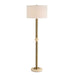 Hudson One Light Floor Lamp Gold Plated Steel-Lamps-Uttermost-Lighting Design Store