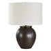Hawkins One Light Table Lamp Brass Plated-Lamps-Uttermost-Lighting Design Store