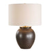 Hawkins One Light Table Lamp Brass Plated-Lamps-Uttermost-Lighting Design Store