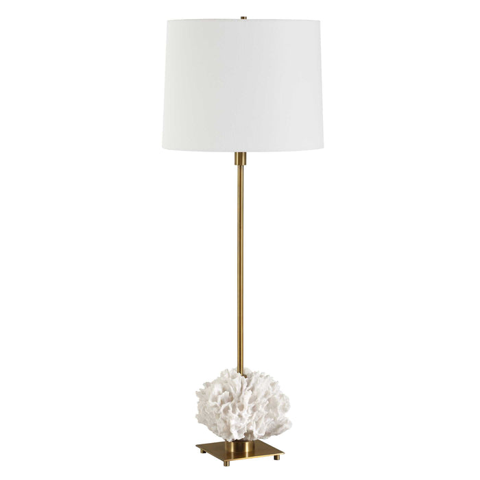 Caronia One Light Buffet Lamp Antique Brass-Lamps-Uttermost-Lighting Design Store