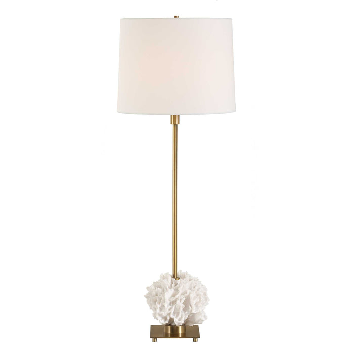 Caronia One Light Buffet Lamp Antique Brass-Lamps-Uttermost-Lighting Design Store