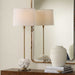 Caronia One Light Buffet Lamp Antique Brass-Lamps-Uttermost-Lighting Design Store