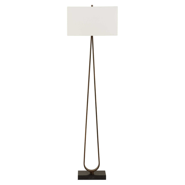 Galloway One Light Floor Lamp Dark Bronze-Lamps-Uttermost-Lighting Design Store