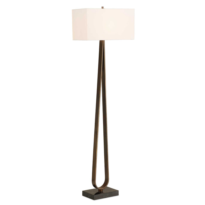 Galloway One Light Floor Lamp Dark Bronze-Lamps-Uttermost-Lighting Design Store