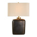 Quentin One Light Table Lamp Brass Plated-Lamps-Uttermost-Lighting Design Store