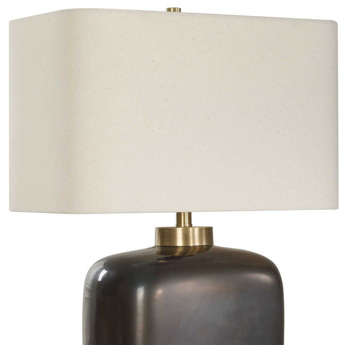 Quentin One Light Table Lamp Brass Plated-Lamps-Uttermost-Lighting Design Store