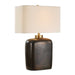 Quentin One Light Table Lamp Brass Plated-Lamps-Uttermost-Lighting Design Store