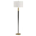 Stowe One Light Floor Lamp Brass Plated-Lamps-Uttermost-Lighting Design Store