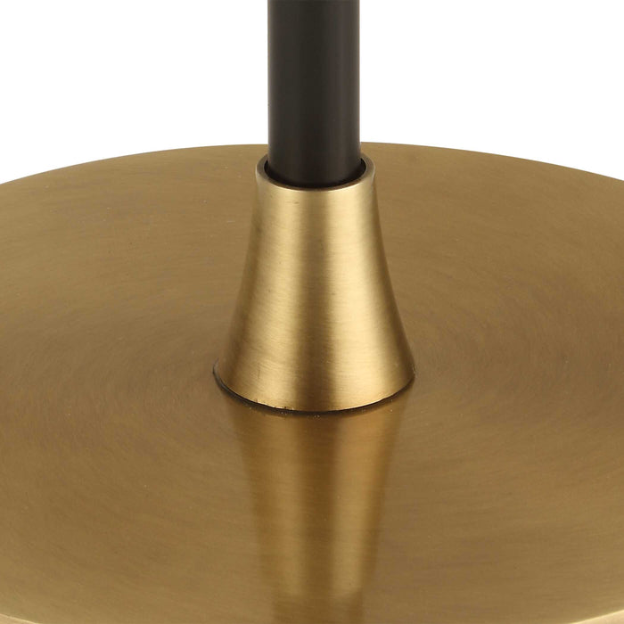 Stowe One Light Floor Lamp Brass Plated-Lamps-Uttermost-Lighting Design Store