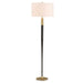 Stowe One Light Floor Lamp Brass Plated-Lamps-Uttermost-Lighting Design Store