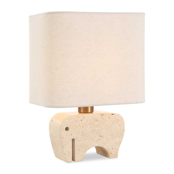 Tusk One Light Accent Lamp Brass Plated-Lamps-Uttermost-Lighting Design Store