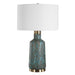 Dauphine One Light Table Lamp Antique Brass Plated-Lamps-Uttermost-Lighting Design Store