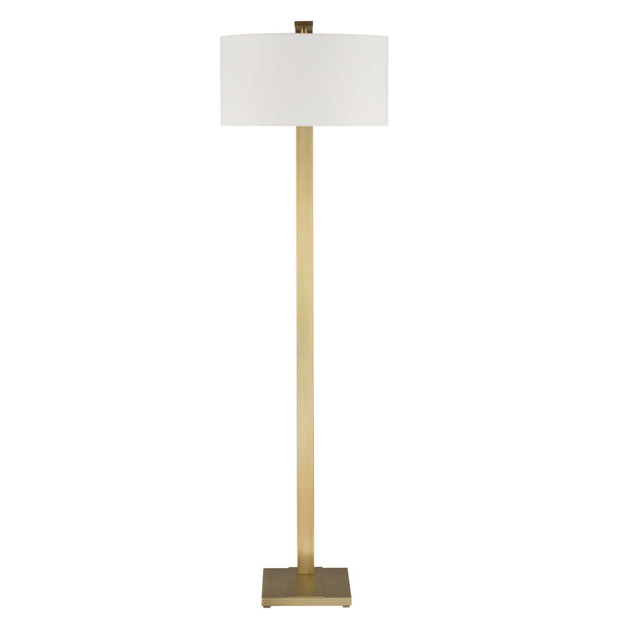 Laight One Light Floor Lamp Antique Brass Plated-Lamps-Uttermost-Lighting Design Store
