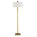 Laight One Light Floor Lamp Antique Brass Plated-Lamps-Uttermost-Lighting Design Store