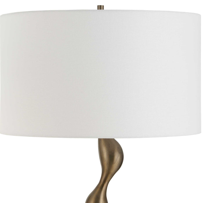 Remolino One Light Floor Lamp Warm Bronze-Lamps-Uttermost-Lighting Design Store
