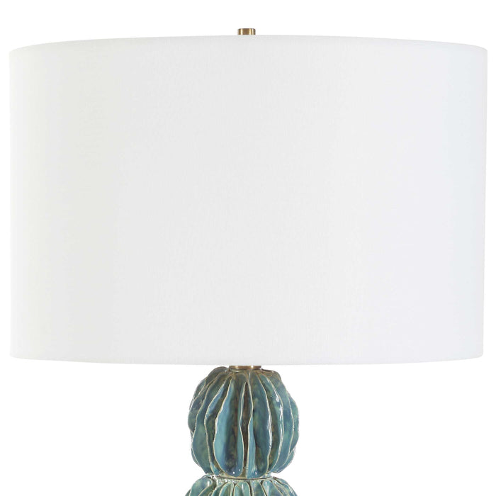 Bonaire One Light Table Lamp Brass Plated-Lamps-Uttermost-Lighting Design Store