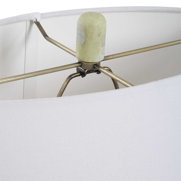 Moorea One Light Table Lamp Antique Brass Plated-Lamps-Uttermost-Lighting Design Store