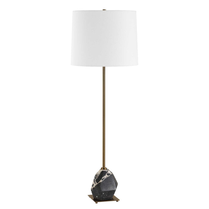 Rowland One Light Buffet Lamp Antique Brass Plated-Lamps-Uttermost-Lighting Design Store