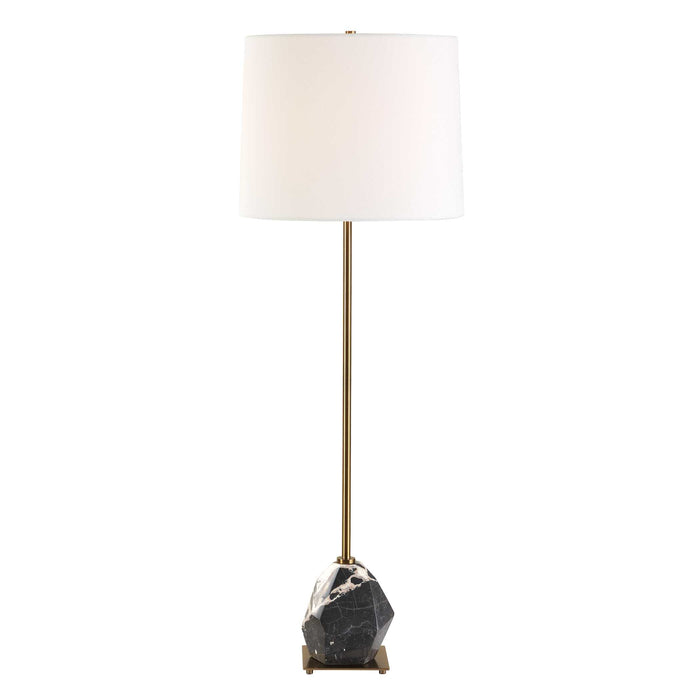 Rowland One Light Buffet Lamp Antique Brass Plated-Lamps-Uttermost-Lighting Design Store